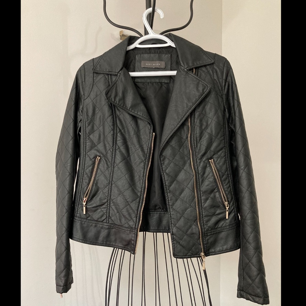 Faux leather jacket